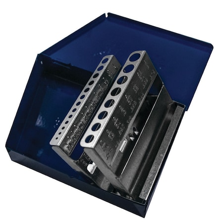 Century Drill & Tool Metal Index Case Empty Holds 21 Fractional Drill Bits 28403